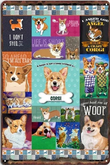 CORGI PLAQUE PATCHWORK