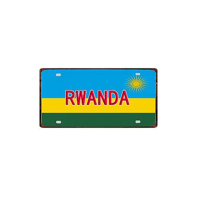 Vintage dekorativer Metallteller 🌍 RWANDA Nr. 2 ✔ 