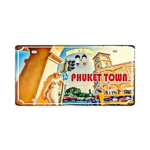 Plaque métal déco vintage 🌎 PHUKET Thaïlande N° 43 ✔