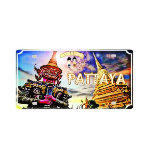 Plaque métal déco vintage 🌎 PATTAYA Thaïlande N° 42 ✔