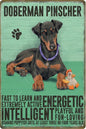 DOBERMAN PLAQUE DOBERMAN PINSCHER ENERGETIC INTELLIGENT