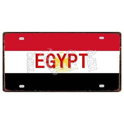 Plaque métal déco vintage 🌍 EGYPTE N° 7 ✔