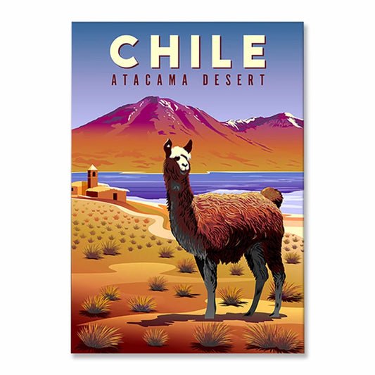 Plaque métal déco vintage 🌎 CHILI