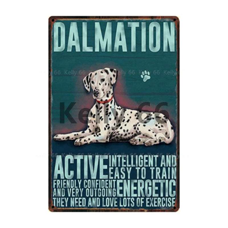 Plaque métal déco vintage 🐕 DALMATIEN N° 88 ✔