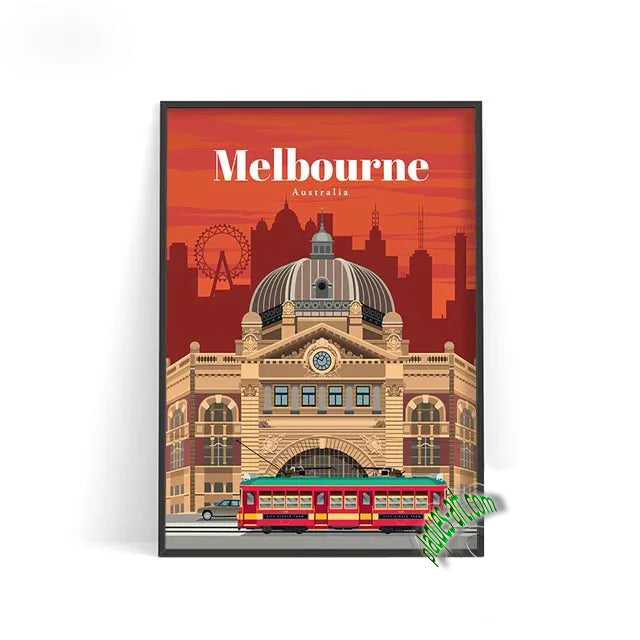 Poster MELBOURNE Australie N° 6 ✅