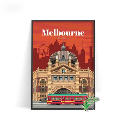 Poster MELBOURNE Australie N° 6 ✅