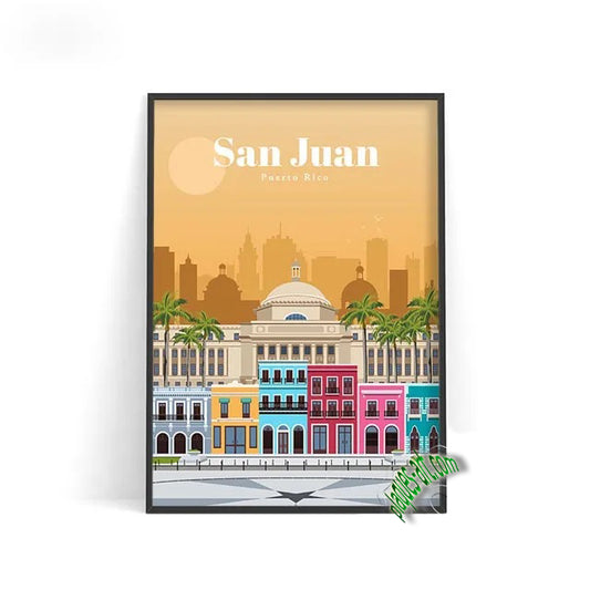 Poster SAN JUAN Porto Rico Etats Unis ✅ N° 29