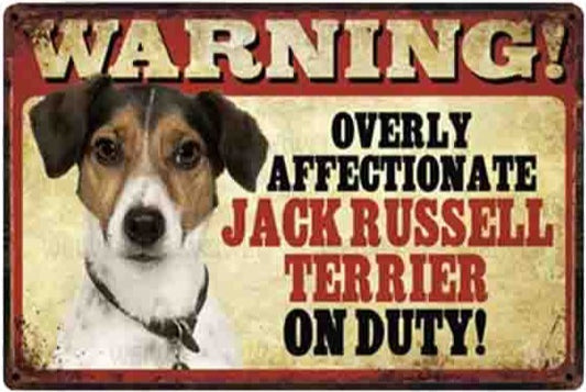 JACK RUSSELL Plaque métal décorative rétro