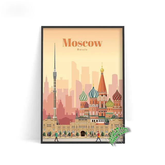 POSTER MOSCOU Russie N° 3 ✅