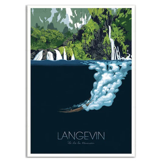 POSTER LANGEVIN La Réunion France N° 43 ✅