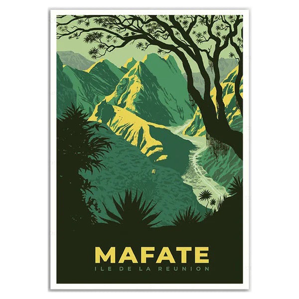 POSTER MAFATE La Réunion France N° 48 ✅