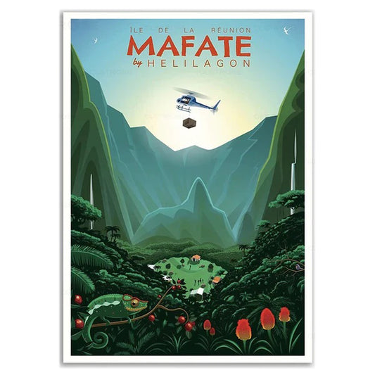 POSTER MAFATE La Réunion France N° 42 ✅