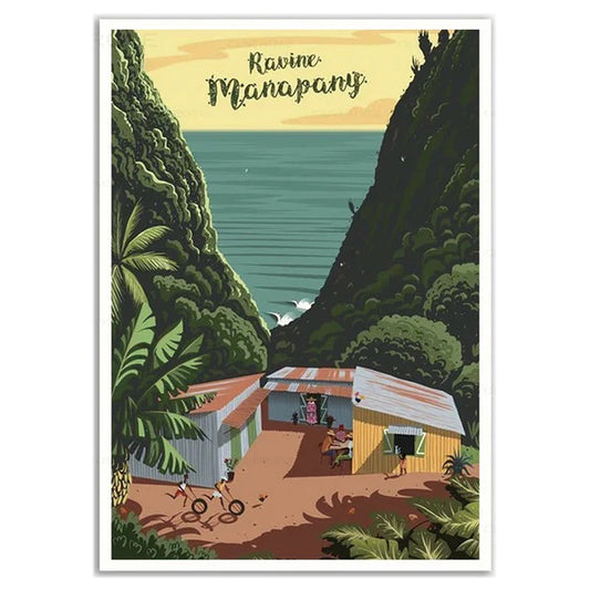 POSTER MANAPANY La Réunion France N° 49 ✅