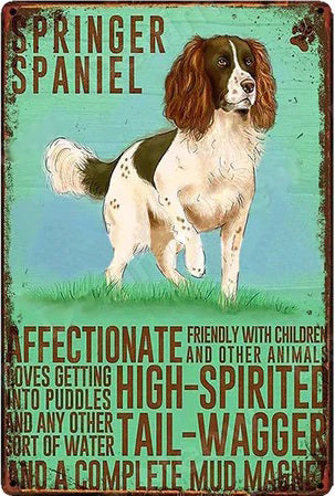 COCKER PLAQUE SPRINGER SPANIEL