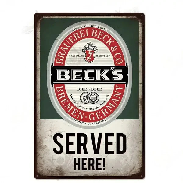 PLAQUE BIERE BECK'S