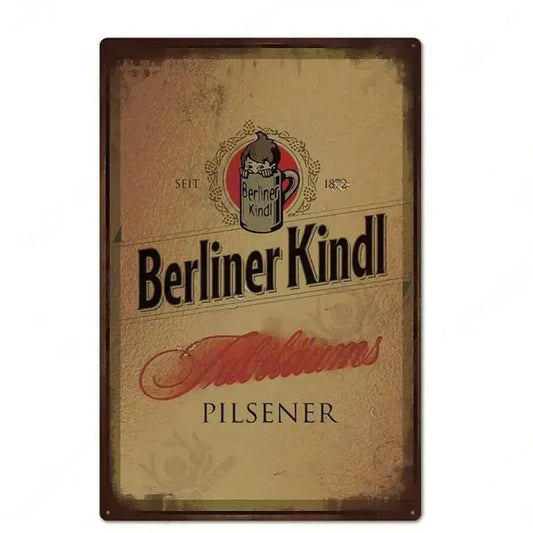 PLAQUE BIERE BERLINER KINDL