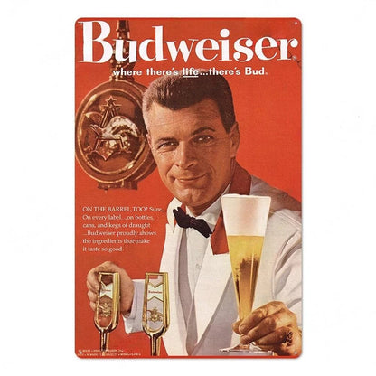 PLAQUE BIERE BUDWEISER