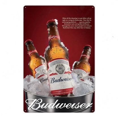 PLAQUE BIERE BUDWEISER