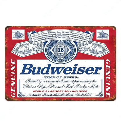 PLAQUE BIERE BUDWEISER