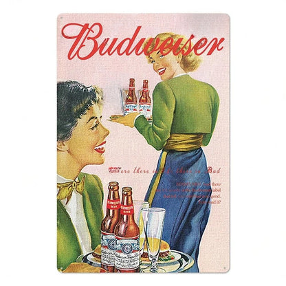 PLAQUE BIERE BUDWEISER