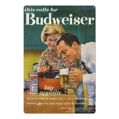 PLAQUE BIERE BUDWEISER