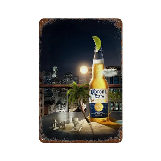 PLAQUE BIERE CORONA