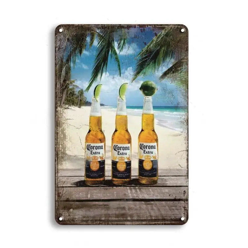 PLAQUE BIERE CORONA