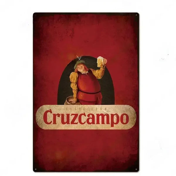 PLAQUE BIERE CRUZCAMPO