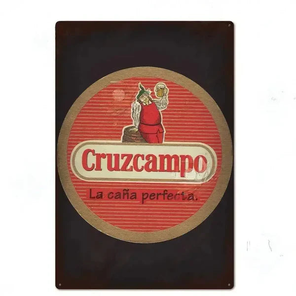 PLAQUE BIERE CRUZCAMPO