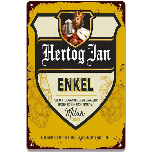 PLAQUE BIERE HERTOG JAN ENKEL