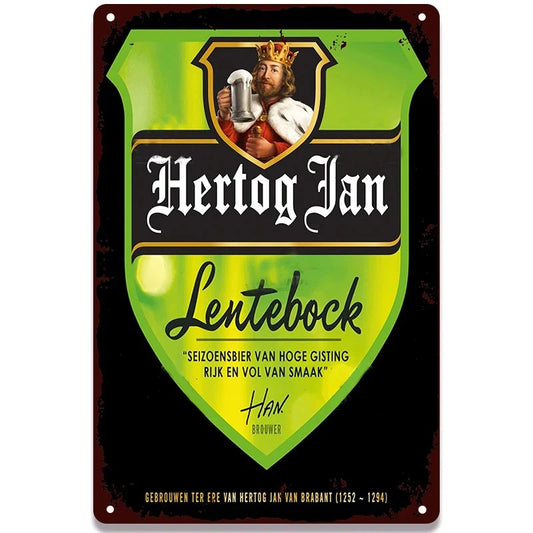 PLAQUE BIERE HERTOG JAN LENTEBOCK