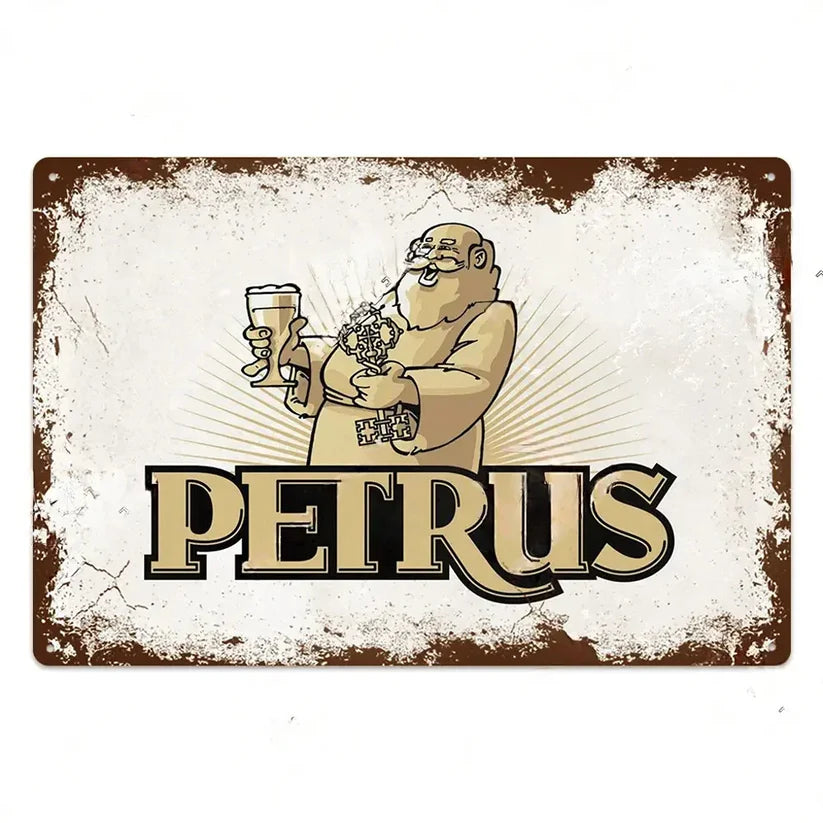 PLAQUE BIERE PETRUS