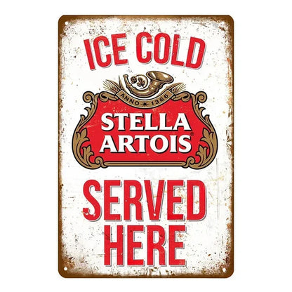 PLAQUE BIERE STELLA ARTOIS