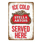 PLAQUE BIERE STELLA ARTOIS