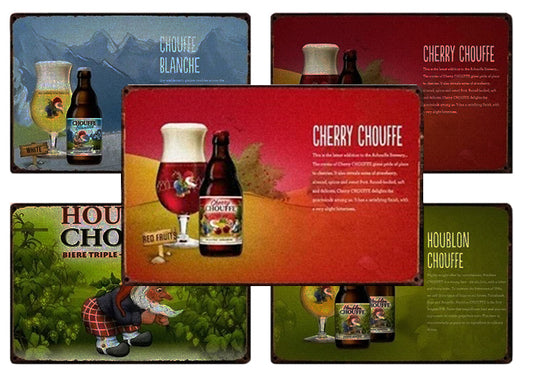 PLAQUE BIERE CHERRY CHOUFFE