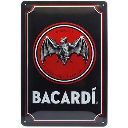 PLAQUE RHUM BACARDI 2