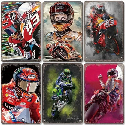 PLAQUES METAL MOTO GP