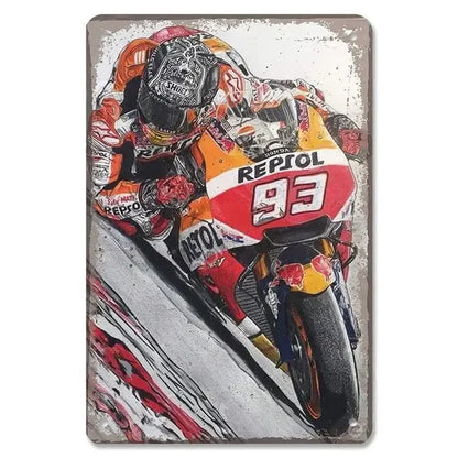 PLAQUE MOTO GP N°24