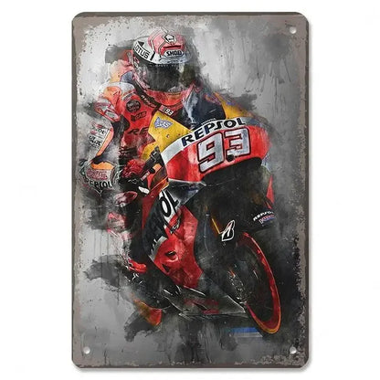 PLAQUE MOTO GP N°18