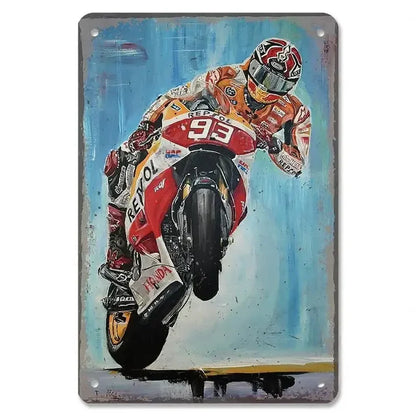 PLAQUE MOTO GP N°19