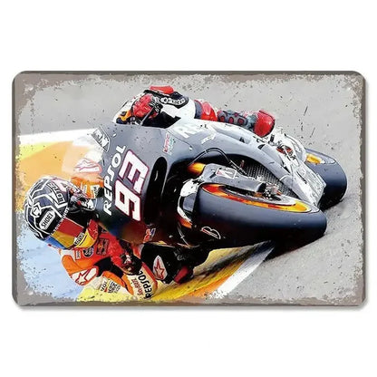 PLAQUE MOTO GP N°N 21