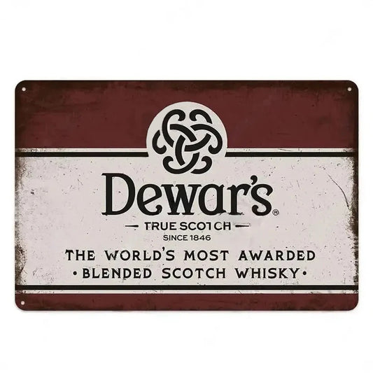 PLAQUE WHISKY DEWAR'S