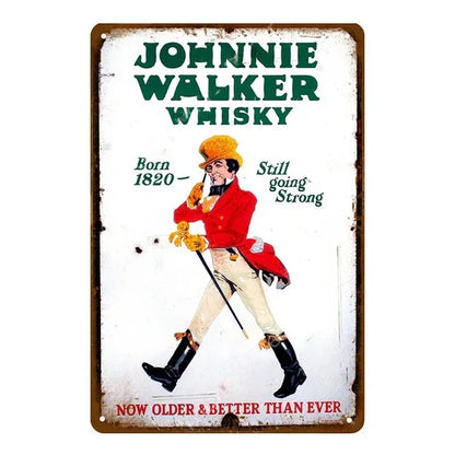 PLAQUE WHISKY JONNIE WALKER