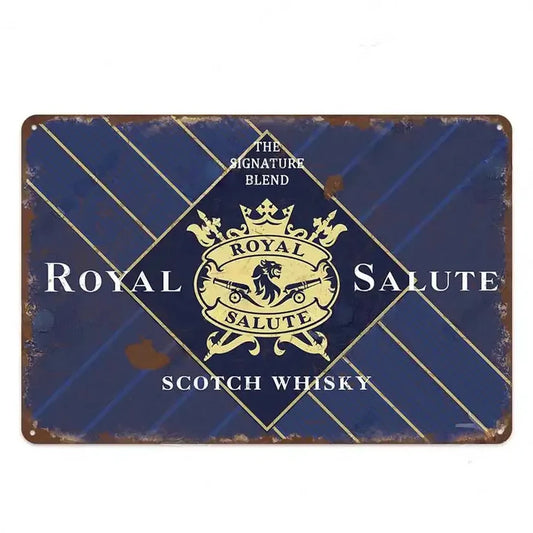 PLAQUE WHISKY ROYAL SALUTE