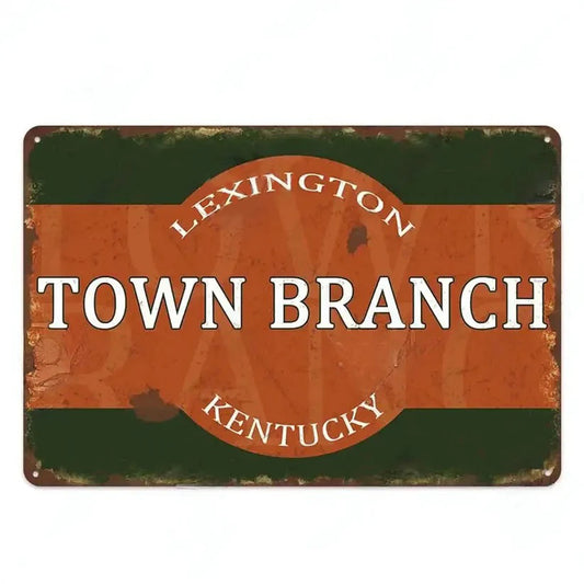 PLAQUE WHISKY TOWN BRANCH