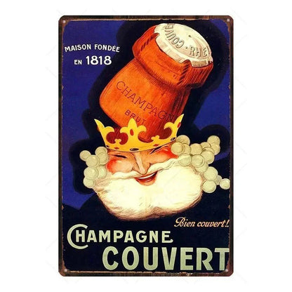 PLAQUE CHAMPAGNE COUVERT