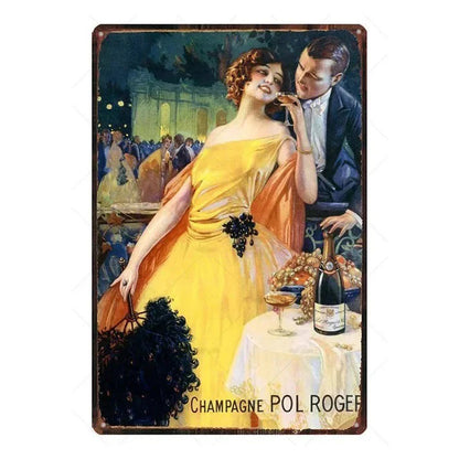 PLAQUE CHAMPAGNE POL ROGER