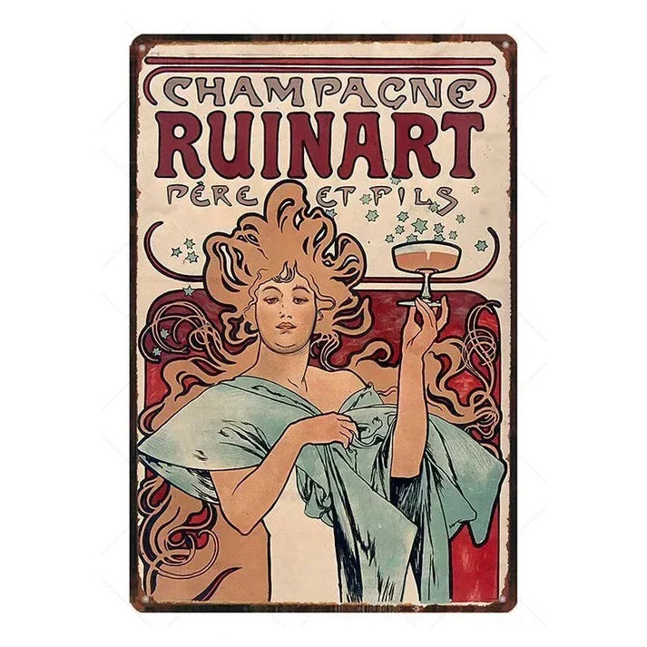 PLAQUE CHAMPAGNE RUINART