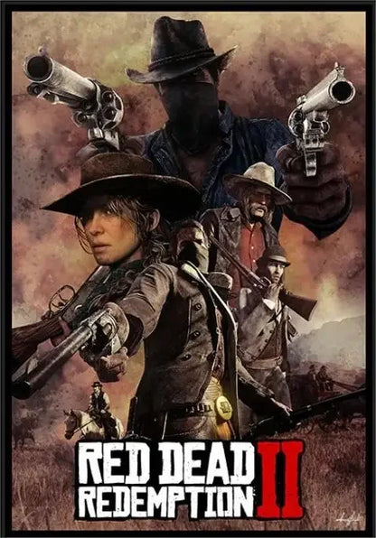 PLAQUE JEU RED DEAD REDEMPTION 1 2