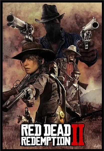 PLAQUE JEUX RED DEAD REDEMPTION 2